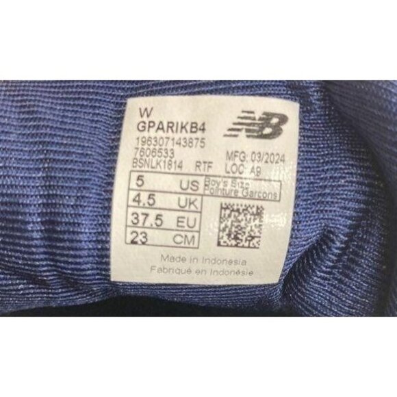 New Balance Boys Blue & Yellow Fresh Foam Arishi v4  Athletic Running Shoes Size - Picture 3 of 4